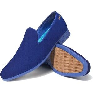 Uubaris Blue Velvet Slip-On Loafers, Size 10.5, NWOB